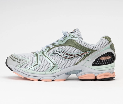 SAUCONY PROGRID TRIUMPH 4 GREY GREEN White S70805-1 Sneaker Shoe Trainers