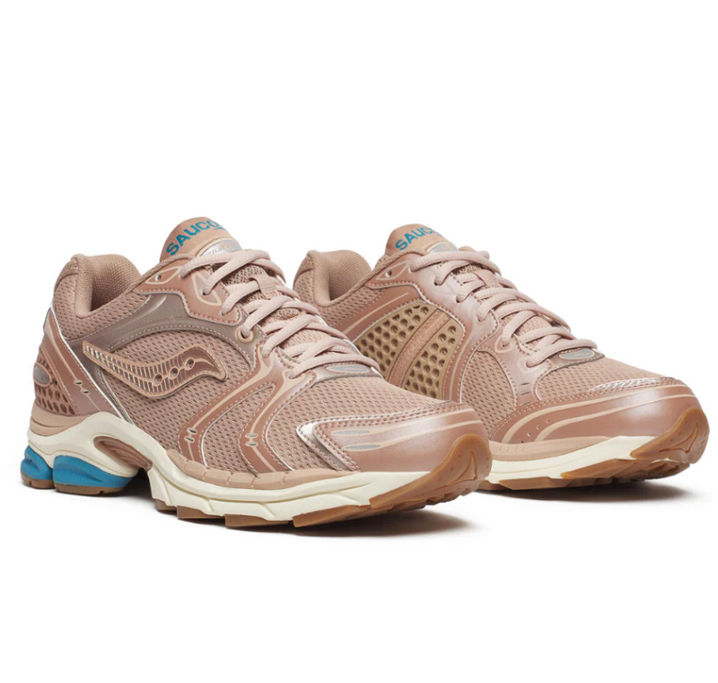 Saucony ProGrid Triumph 4 Tan Pink Royal Blue Orange S708805-3 Sneaker Shoe