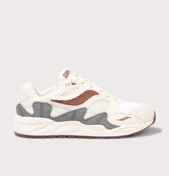 Saucony Grid Shadow 2 Sand Brown White Blue Shoe Sneaker Trainer