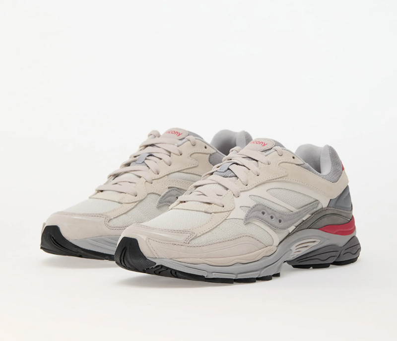 Saucony OG ProGrid Omni 9 Ivory Off White Grey Red Orange S70845-1 Trainer