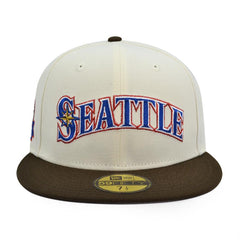 New Era Seattle Mariners 30th ANN Walnut Brown Gray 59Fifty 5950 Patch Fitted
