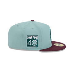 New Era Seattle Mariners 40th Anni Beach Kiss Blue Gray 59Fifty 5950 Fitted Hat
