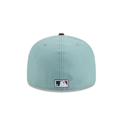 New Era Seattle Mariners 40th Anni Beach Kiss Blue Gray 59Fifty 5950 Fitted Hat