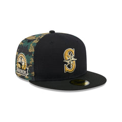 New Era Seattle Mariners Digi Camo Gold Grey Green Camo 59Fifty 5950 Patch