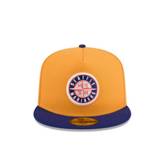 New Era Seattle Mariners '01 ASG Gold Blue Gray 59Fifty 5950 Patch Fitted Hat