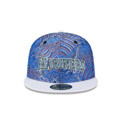 New Era Seattle Mariners Jacquard Crown White Gray 59Fifty 5950 Patch Fitted Hat