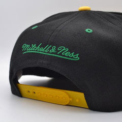 Mitchell And Ness Seattle Supersonics HWC RELOAD Black Yellow Green Snapback Hat