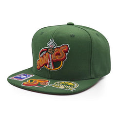 Mitchell And Ness Seattle Supersonics NBA FRONT LOADED Green Red Patch Snapback