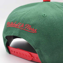 Mitchell And Ness Seattle Supersonics RELOAD Green Red Yellow Patch Snapback Hat