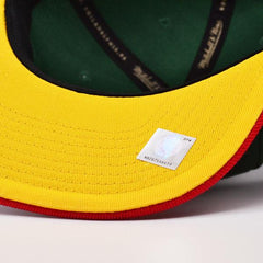 Mitchell And Ness Seattle Supersonics RELOAD Green Red Yellow Patch Snapback Hat