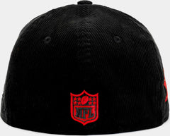 New Era San Francisco 49ers Black Red Grey 59Fifty 5950 Patch Fitted Cap Hat