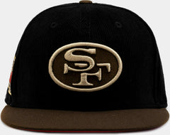 New Era Collection San Francisco 49ers Black Brown Red 59Fifty 5950 Patch Fitted