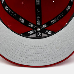 New Era San Francisco 49ers Red White Grey 59Fifty 5950 Patch Fitted Cap Hat