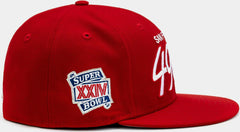 New Era San Francisco 49ers Red White Grey 59Fifty 5950 Patch Fitted Cap Hat