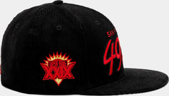 New Era San Francisco 49ers Black Red Grey 59Fifty 5950 Patch Fitted Cap Hat