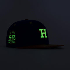 New Era Houston Astros Blue Orange White Red 59Fifty 5950 Patch Fitted Cap Hat