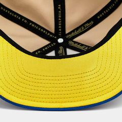 Mitchell and Ness 30th ANNI Golden State Warriors Beige Yellow Snapback Cap Hat