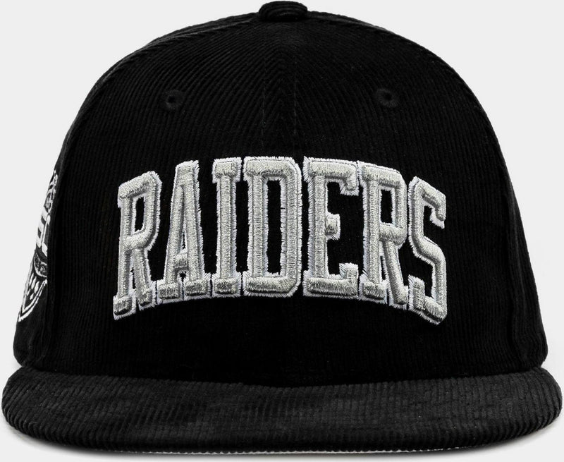 New Era Las Vegas Raiders Everyday Corduroy White Grey 59Fifty 5950 Patch Fitted