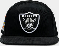 New Era Las Vegas Raiders Black Corduroy White Blue 59Fifty 5950 Patch Fitted