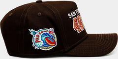 New Era San Francisco 49ers Brown White Red Green Blue 9Forty Patch Snapback Cap