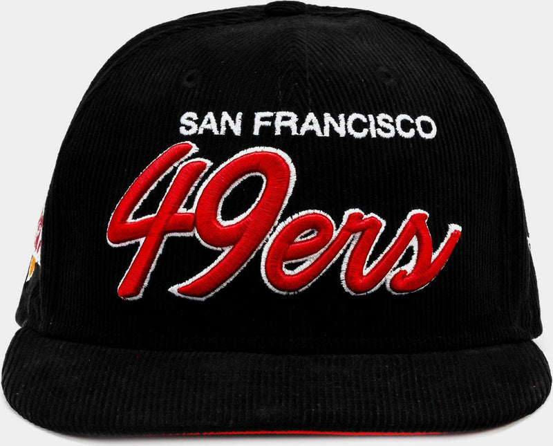 New Era San Francisco 49ers SBXXIX Corduroy Red White 59Fifty 5950 Patch Fitted