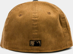 New Era Houston Astros Corduroy Wheat Black Silver 59Fifty 5950 Patch Fitted