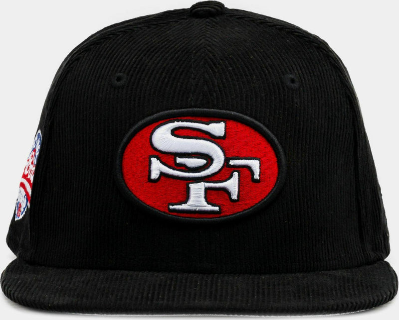 New Era San Francisco 49ers Corduroy Red Blue White 59Fifty 5950 Patch Fitted