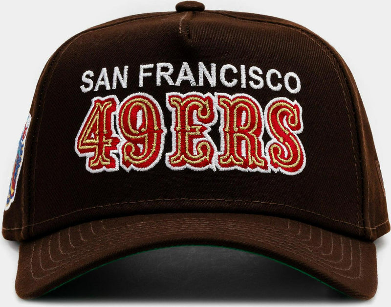 New Era San Francisco 49ers Brown White Red Green Blue 9Forty Patch Snapback Cap