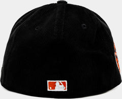 New Era Houston Astros Cord Black Orange Red White 59Fifty 5950 Patch Fitted