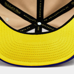 Mitchell and Ness 30th ANNI LA Lakers Purple Beige Yellow Orange Snapback Cap
