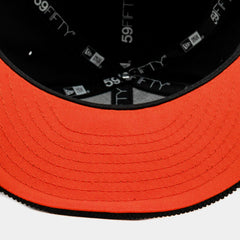 New Era Houston Astros Cord Black Orange Red White 59Fifty 5950 Patch Fitted