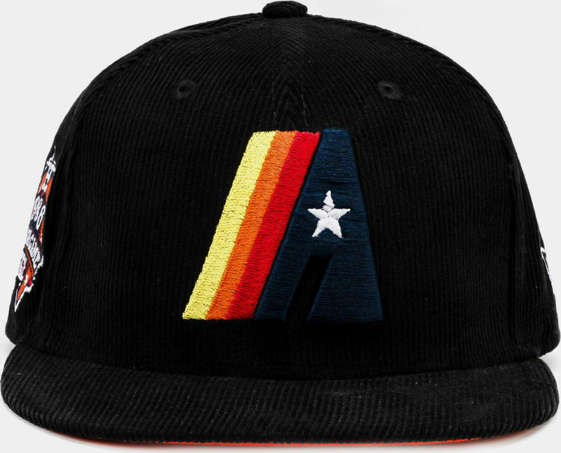 New Era Houston Astros Corduroy Orange Blue White 59Fifty 5950 Patch Fitted