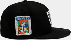 New Era Las Vegas Raiders Black White Orange 59Fifty 5950 Patch Fitted Cap Hat