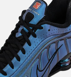 Nike Shox R4 Black Hot Punch Blue Grey HQ3446-001 Sneaker Shoe Trainer