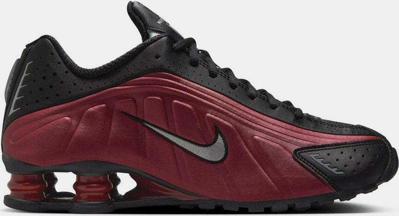 Wmns Nike Shox R4 Red Black Silver Grey AR3565-009 Sneaker Shoe Trainer