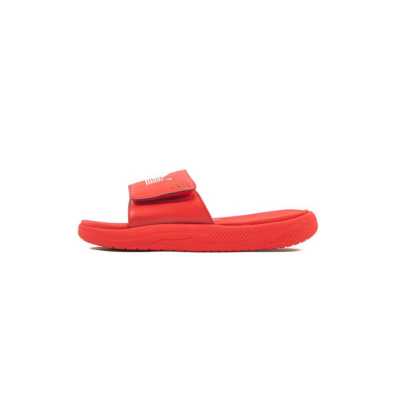 Puma Soft Ride X TMC High Risk Red White Slide Sandal Mule Slipper