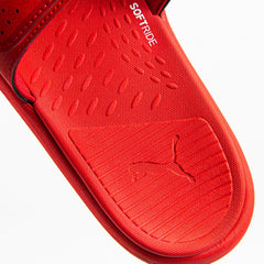 Puma Soft Ride X TMC High Risk Red White Slide Sandal Mule Slipper