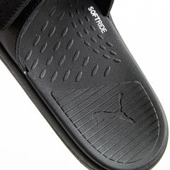 Puma Soft Ride X TMC Black White Slide Sandal Mule Slipper