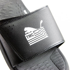 Puma Soft Ride X TMC Black White Slide Sandal Mule Slipper