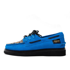 Sperry X Pleasures A/O Vibram 3 Eye Boat Blue Black Brown White STS24914 Sneaker
