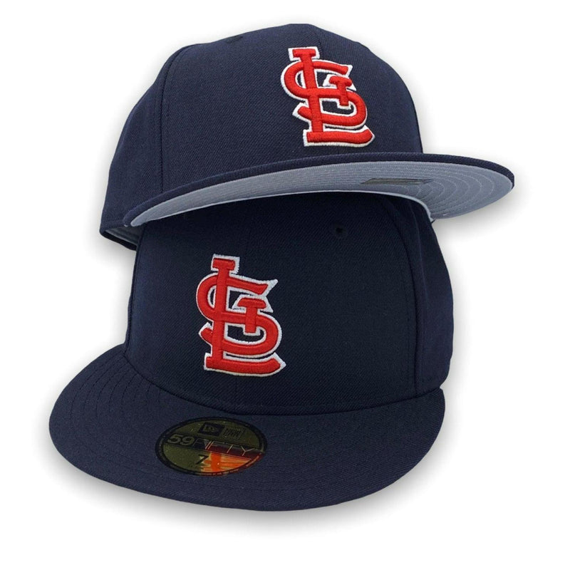 New Era St. Louis Cardinals Navy Blue Red White 59Fifty 5950 Patch Fitted