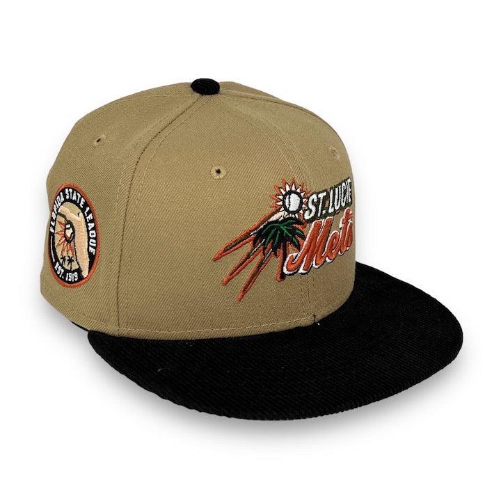 New Era St. Lucie Mets Camel Corduroy Grey White Orange Black 59Fifty 5950 Patch