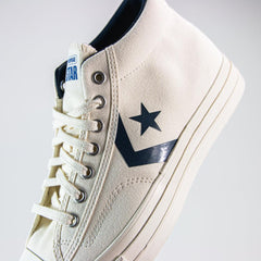 Converse Star Player Mid Egret White Navy Blue Beige A10407C Sneaker Shoe