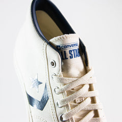 Converse Star Player Mid Egret White Navy Blue Beige A10407C Sneaker Shoe