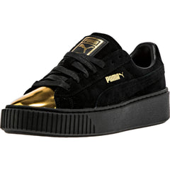 WMNS Puma Suede Creeper Black Gold 362222 02 Shoe Sneaker Trainer