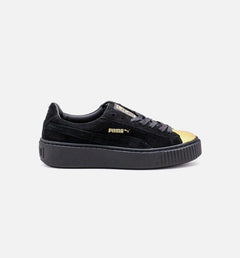 WMNS Puma Suede Creeper Black Gold 362222 02 Shoe Sneaker Trainer