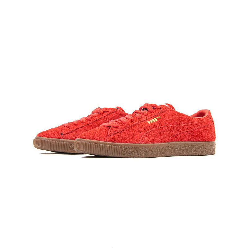 Puma Suede VTG Hairy Suede Burnt Red Gum Brown White Sneaker Shoe Trainer