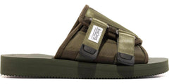 Suicoke KAW-Cab Olive Green Grey White OG-081CAB Slide Sandal Slippers