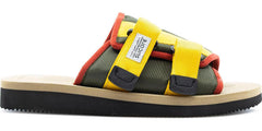Suicoke Kaw-Cab Olive Green Black Yellow Red OG-081CAB Slide Sandal Slippers