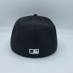 New Era Tampa Bay Rays Authentic Collection Black Purple Grey 59Fifty Fitted Hat